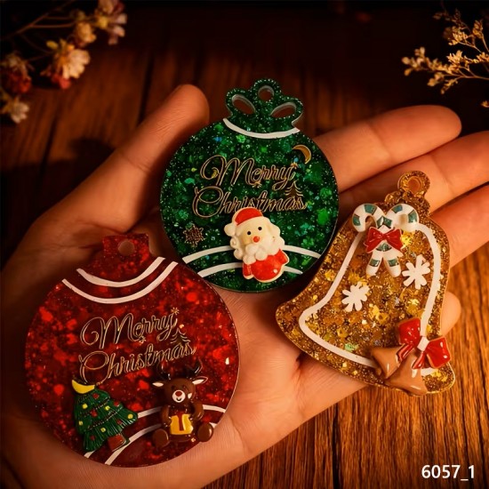 YY6057 Yılbaşı Noel Temalı Askılık Modelleri Silikon Kalıp